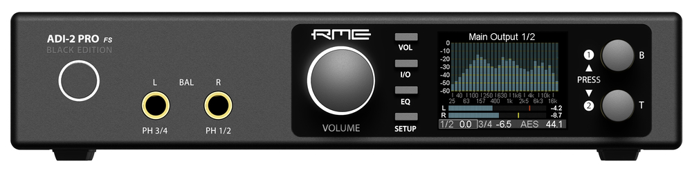 RME ADI-2 Pro Black Edition - Front-Panel - Synthax Audio UK